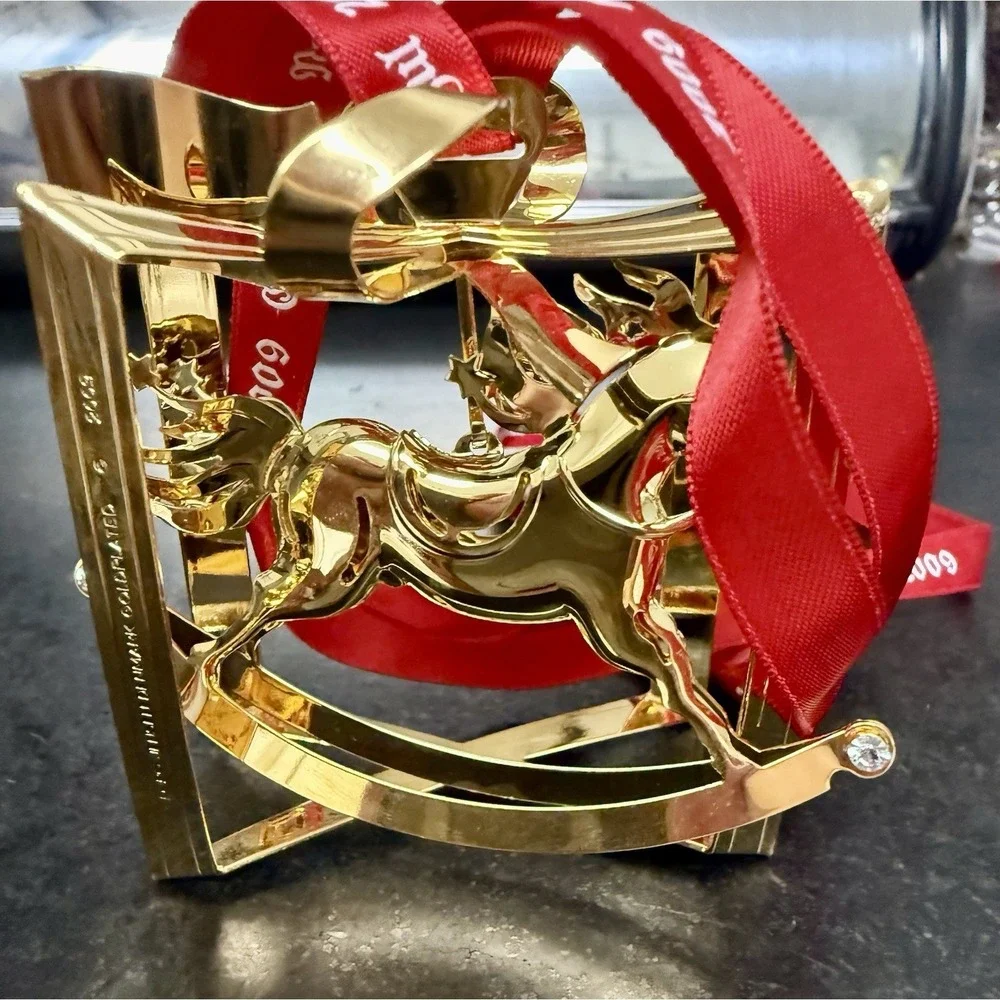 ●5001 George Jensen/2009 Christmas Ornament Rocking Horse